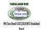 9th Class Result 2024 BISE Faisalabad Board